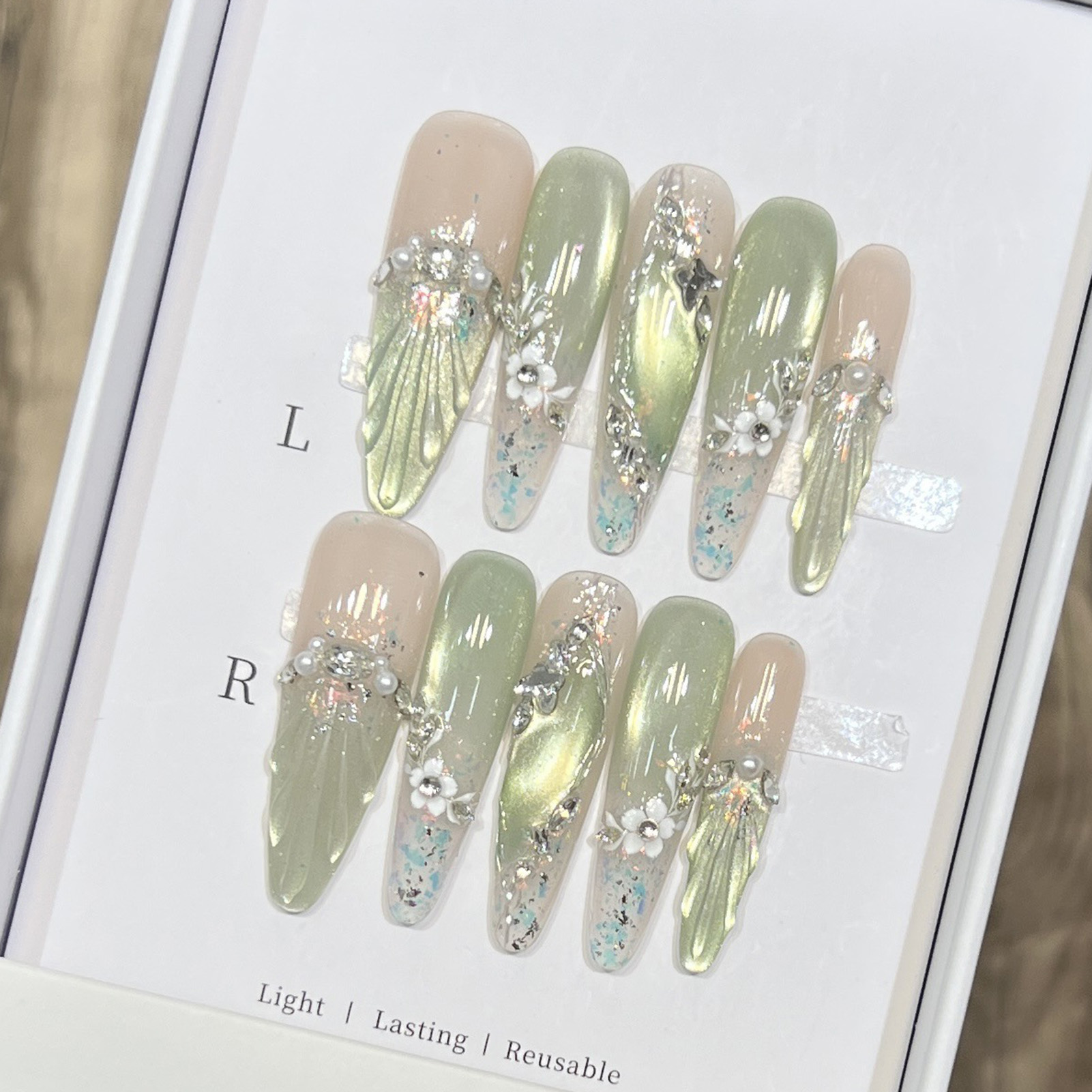Nail Extension Tips - Faux ongles longs en amande, pointes