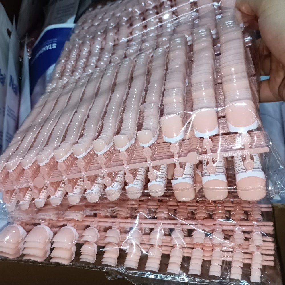 Nail Extension Tips - 120 pièces pointes d'ongles carrées-pointe française