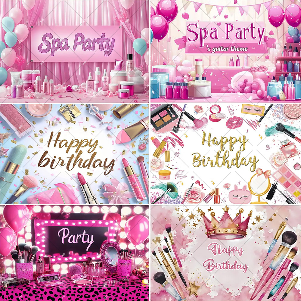 Beauty Makeup Events - Banderole Rose Personnalisée pour ixd'Anniversaire, Maquillage,