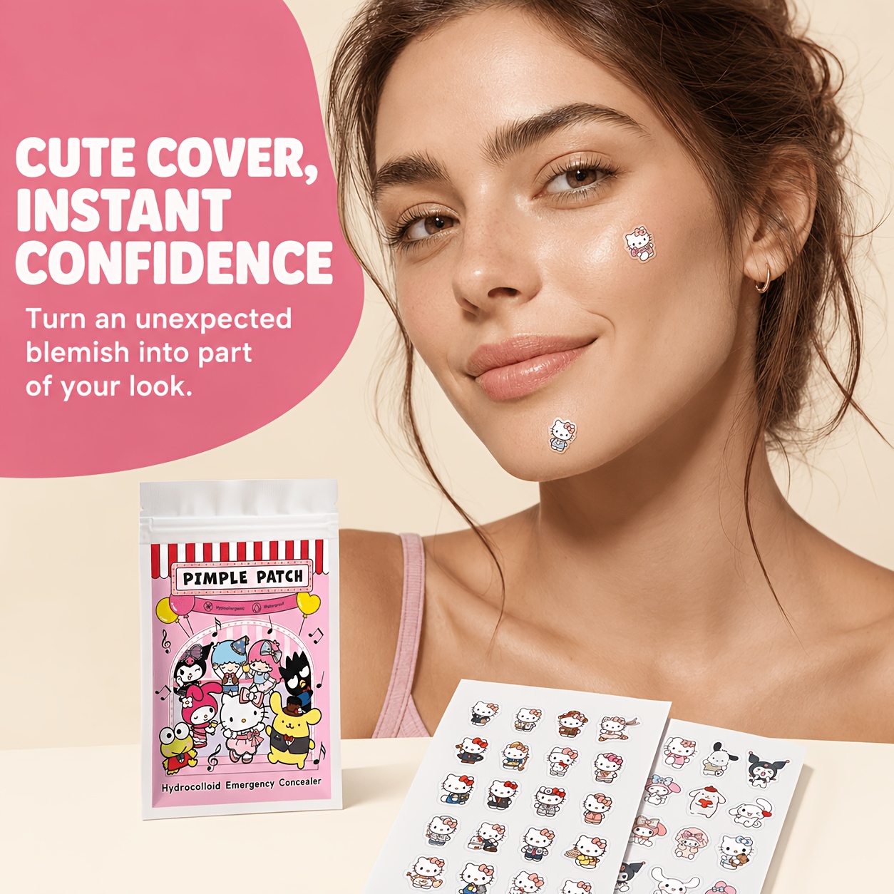 Patch anti-acné Hello Kitty, p - Pressed Powder Foundation avis et prix