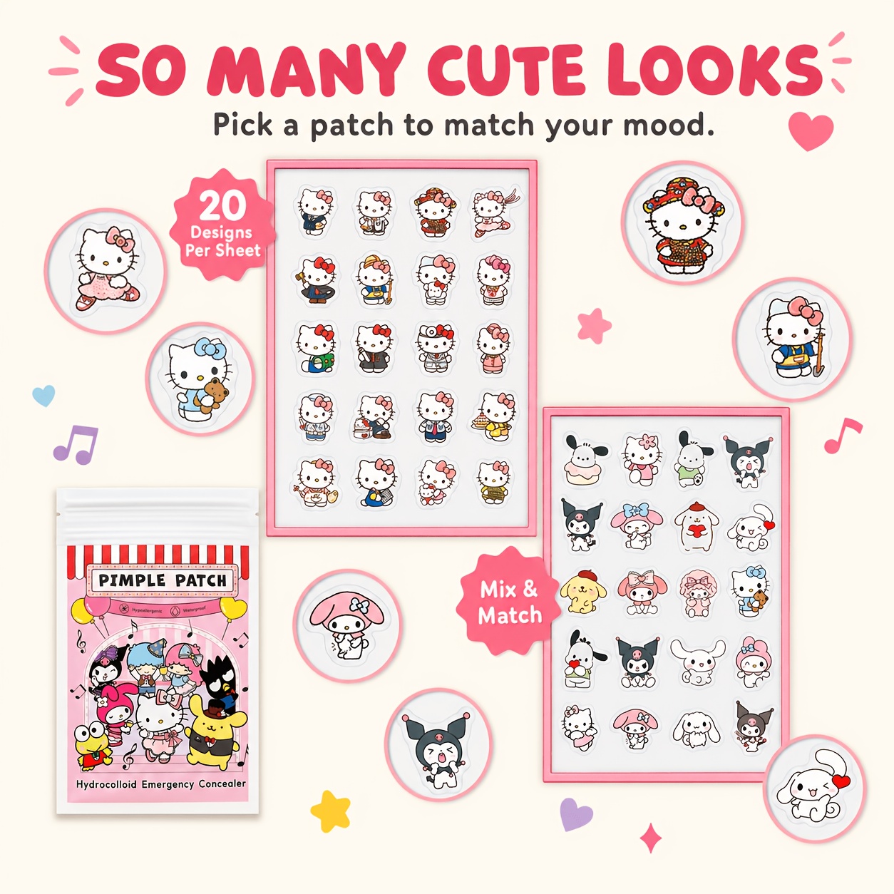 Patch anti-acné Hello Kitty, p - Pressed Powder Foundation avis et prix