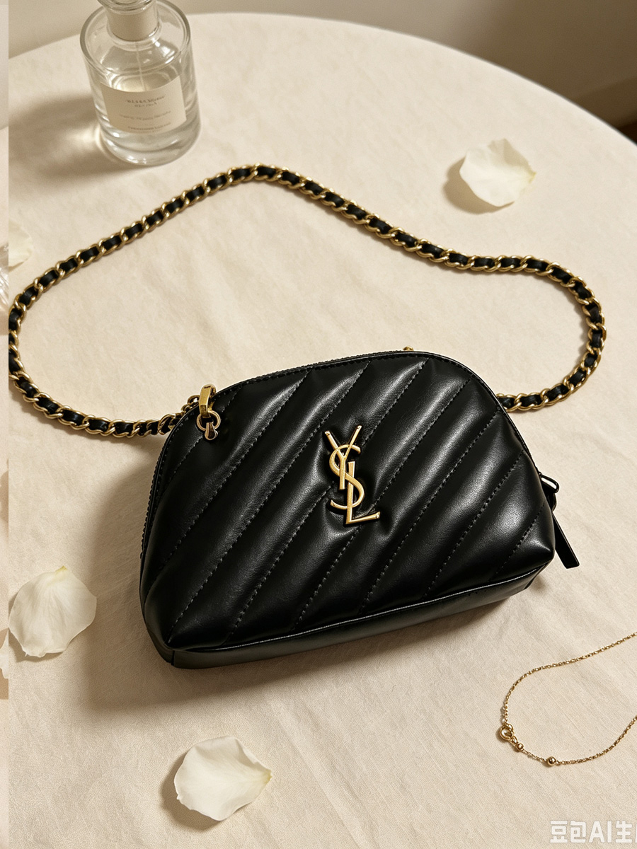 Sac de maquillage YSL en cuir  - Ysl Beauty Makeup Bag avis et prix