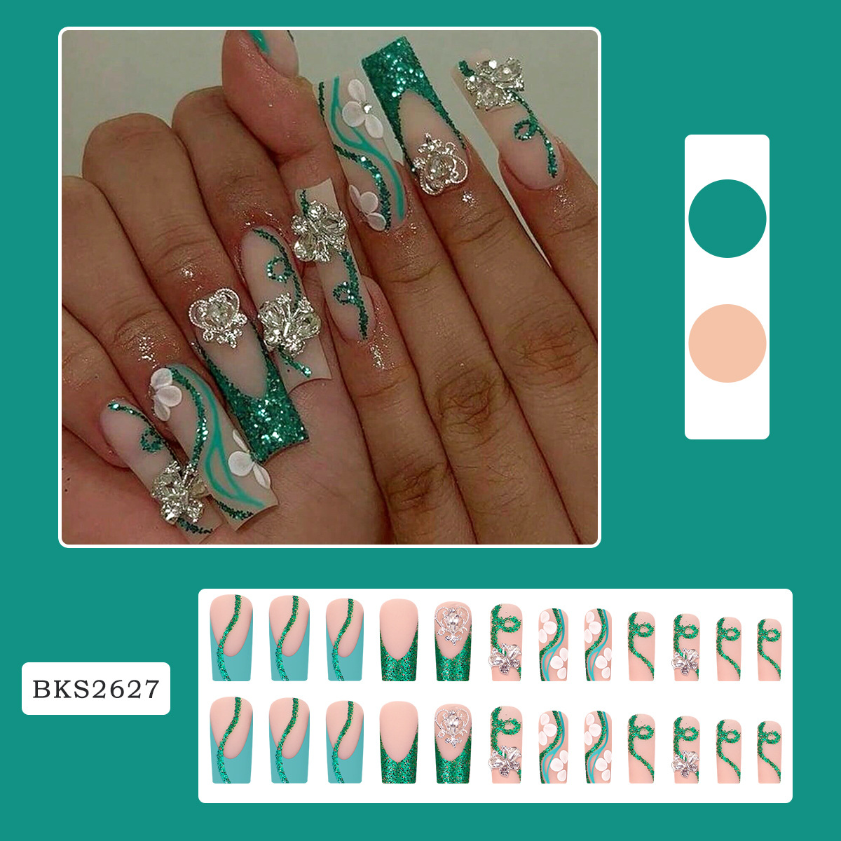 Fausse colle brillante sur poi - Nail Extension Tips avis et prix