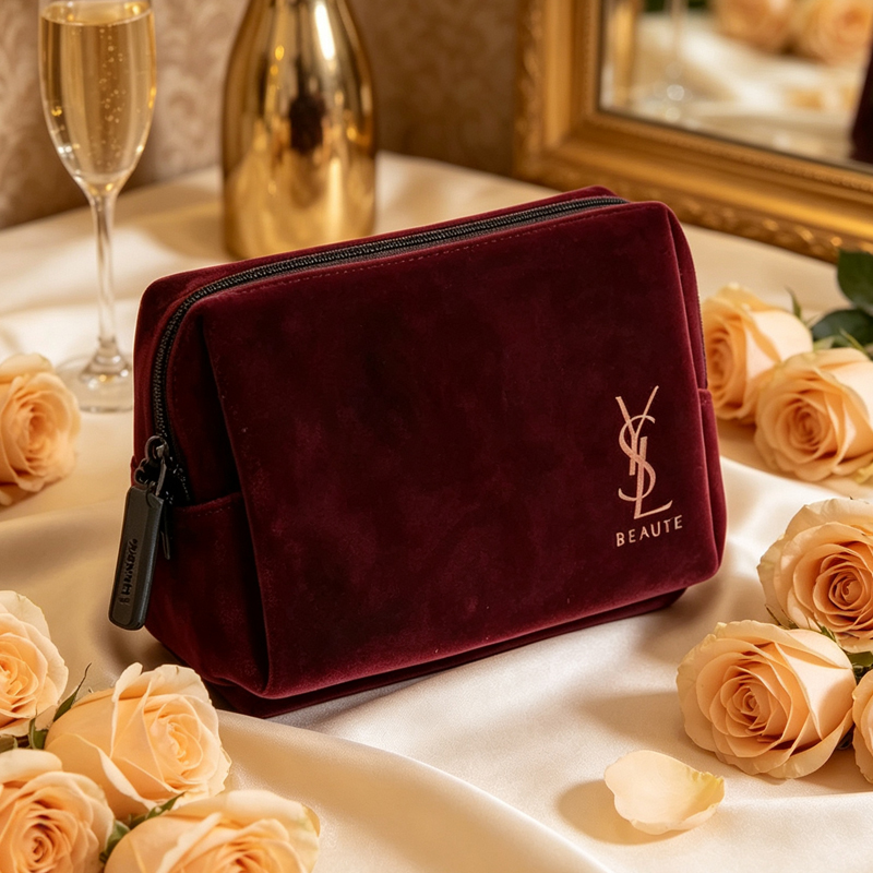 Pochette de maquillage YSL vin - Ysl Beauty Makeup Bag avis et prix