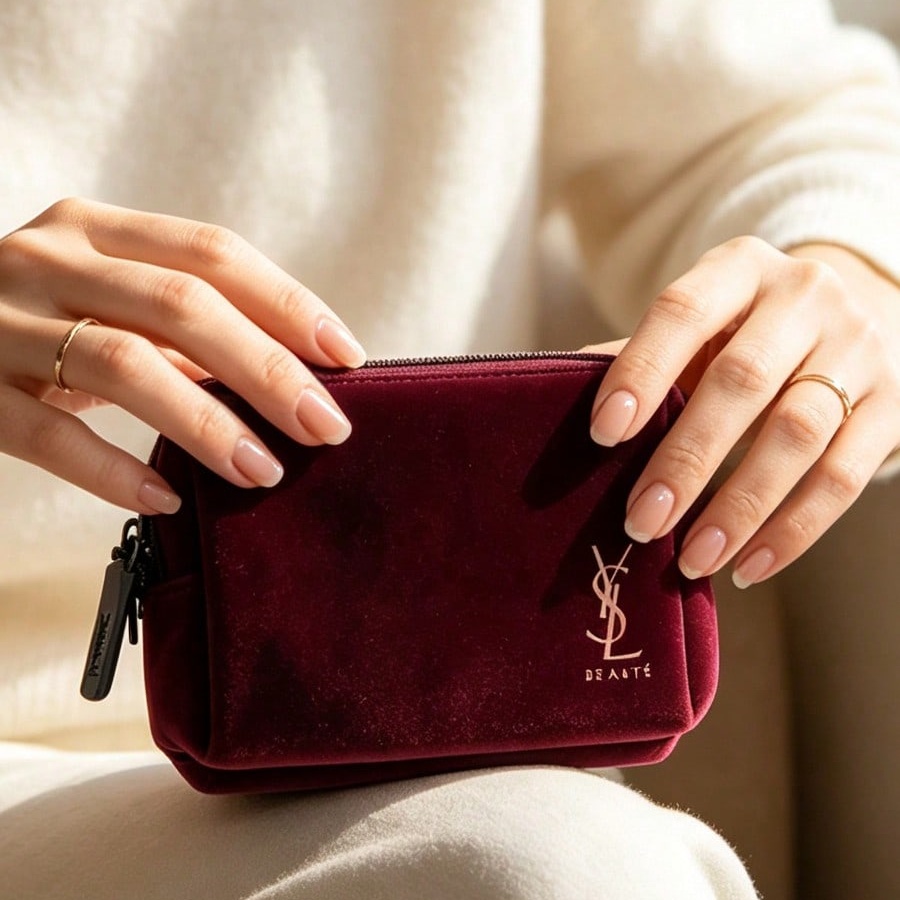 Pochette de maquillage YSL vin - Ysl Beauty Makeup Bag avis et prix