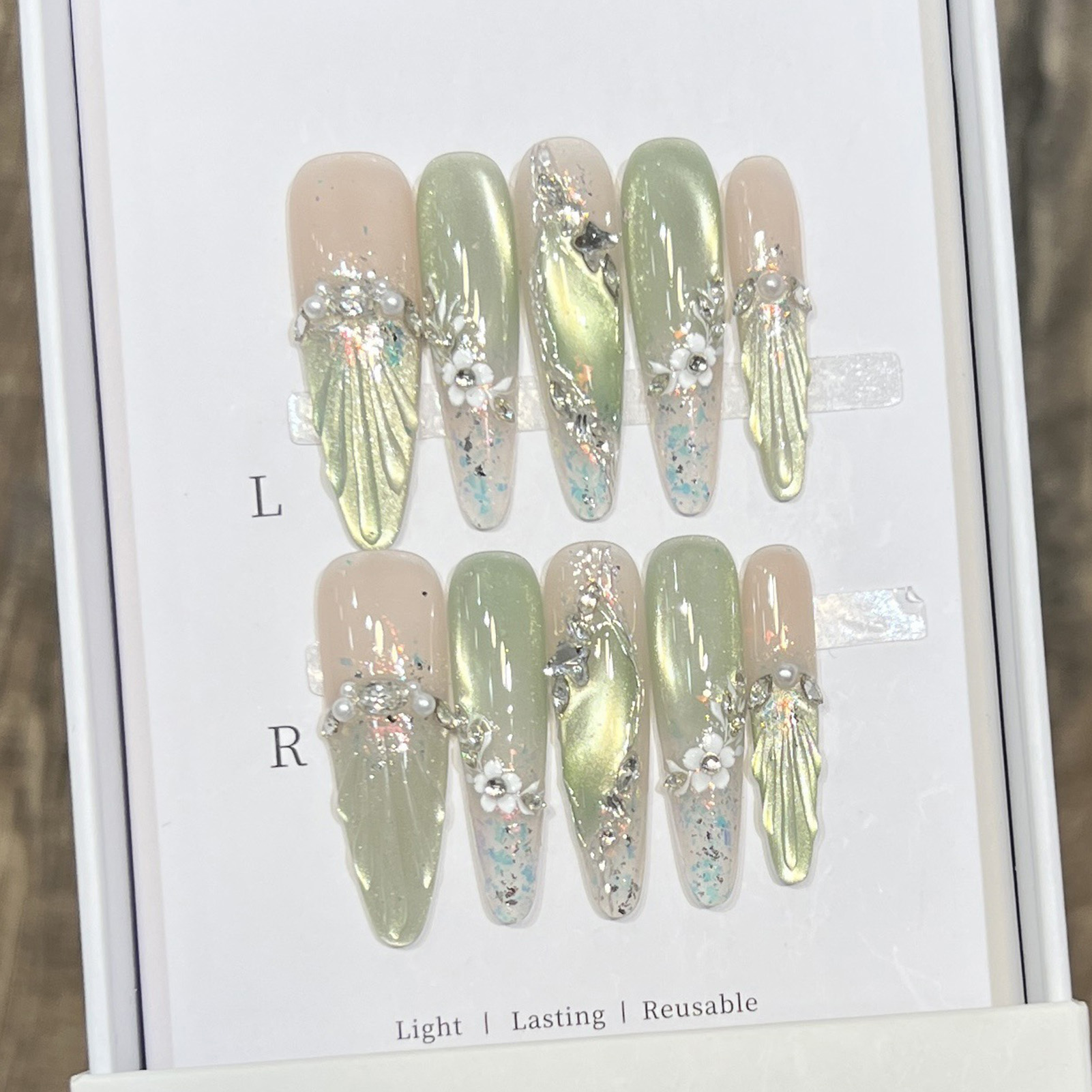 Faux ongles longs en amande, p - Nail Extension Tips avis et prix