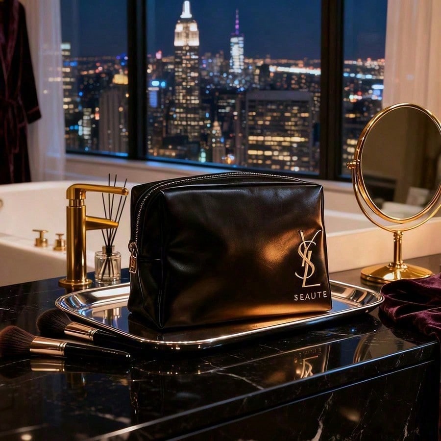 Sac cosmétique noir classique  - Ysl Beauty Makeup Bag avis et prix