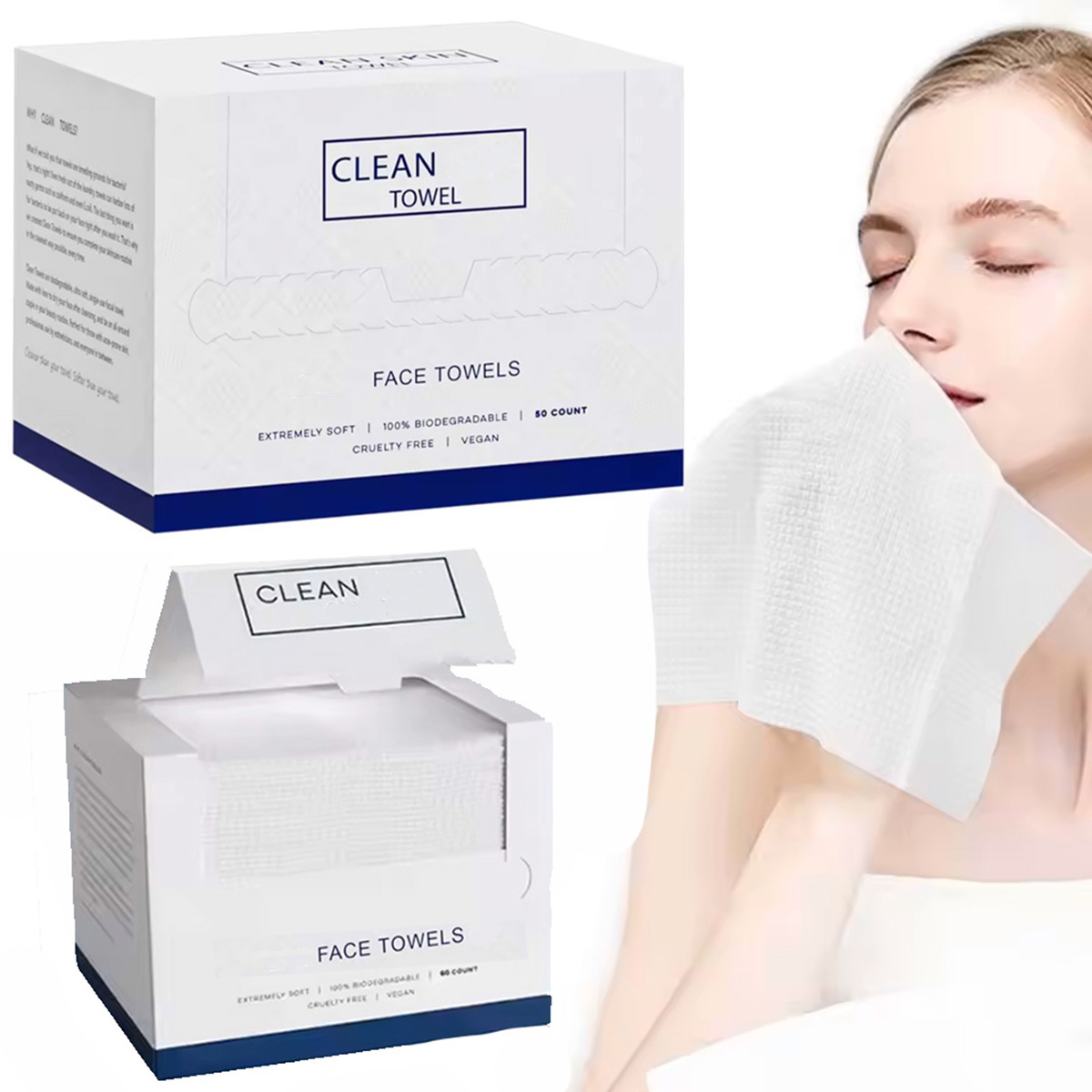 50 pièces/boîte, serviettes je - Beauty Makeup Salon avis et prix