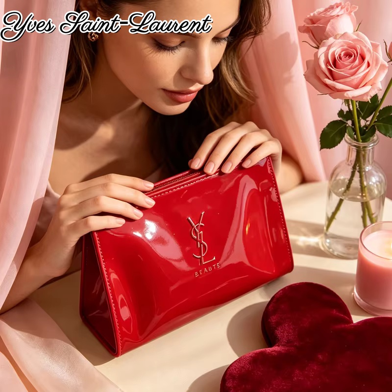 Pochette cosmétique YSL en cui - Ysl Beauty Makeup Bag avis et prix