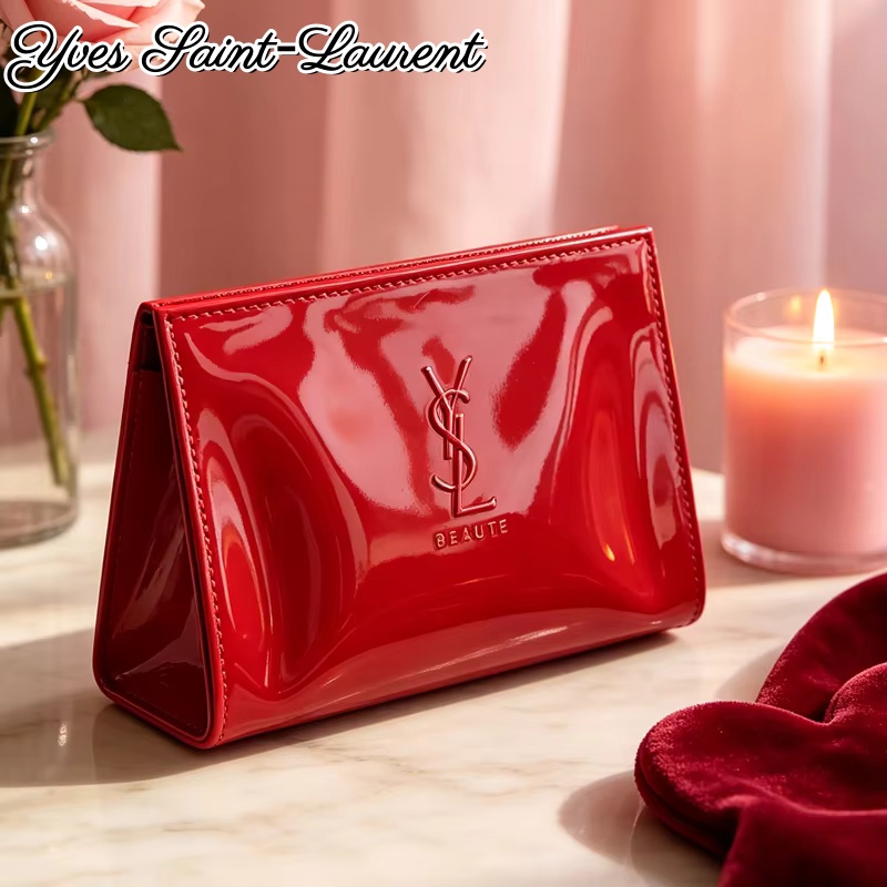 Pochette cosmétique YSL en cui - Ysl Beauty Makeup Bag avis et prix